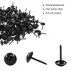 Moicstiy 200 Pcs Black Upholstery Tacks for Furniture, Metal Thumb