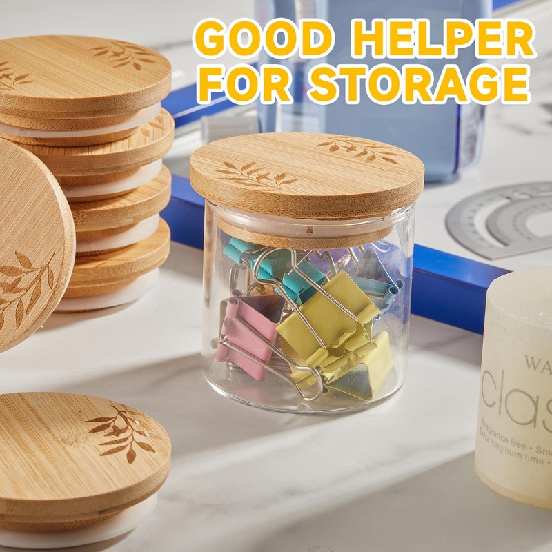 18 Pcs Yogurt Jar Lids Set Compatible with Oui Yogurt