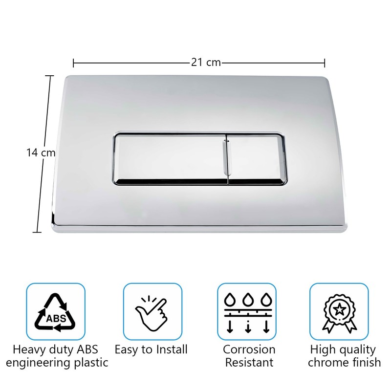 Excel Home Toilet Flush Button Replacement - Dual Button Toilet