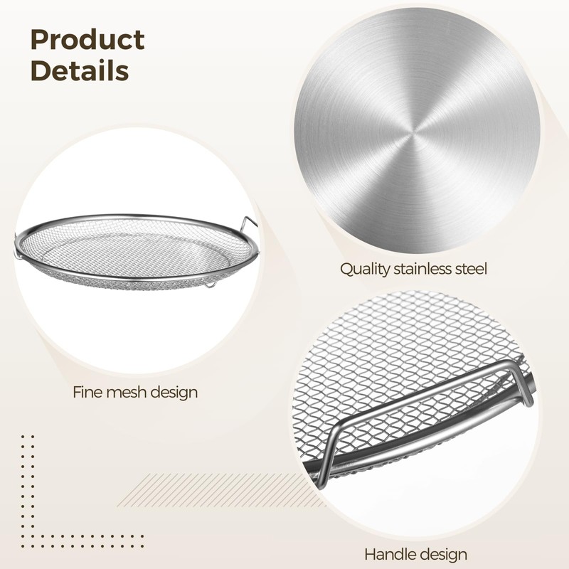 Stainless Steel Drip Pan with Filter Set, Kitchen Colander with