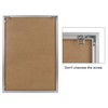 20x28 Poster Frames 1PCS, Plexiglass, Silver Aluminum Snap Frame, Front-loading