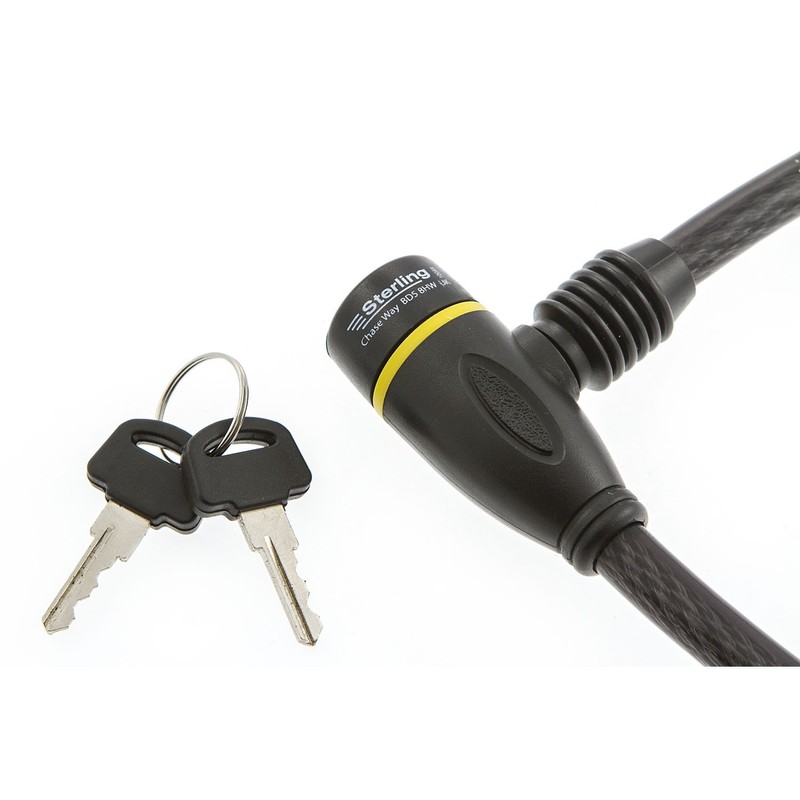 Sterling 1006K 10 x 650mm Locking Cable,Black