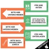 PRICARO Pack of 5 Sticky Notes "Bitte ausgefüllt an uns