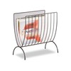 Relaxdays Mesh Newspaper Stand, Metal Newspaper Bin, Freestanding Rack, H