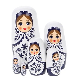 Toyvian 1 Set Matryoshka Stacking Doll Bunny Nesting Dolls Traditional Nesting Dolls Stacking Toys Russian Nesting Figurine Russian Nesting Doll Russian Dolls Little Jesus Figurine Wooden