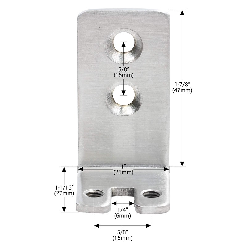 Rok Hardware Heavy Duty Wall Mounted Adjustable Sliding Barn Door