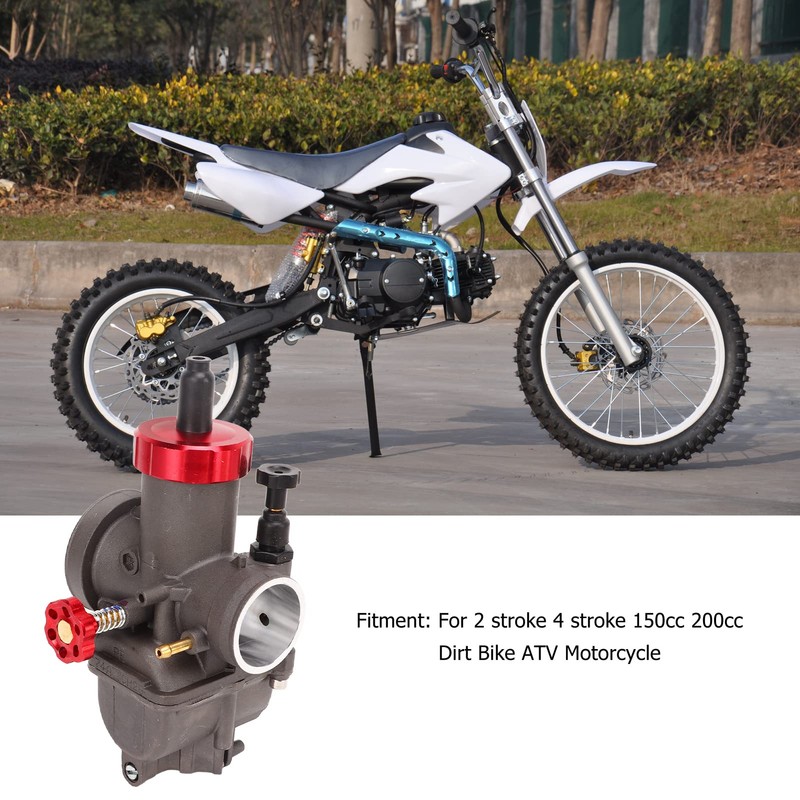 Rengu PE28 Carburetor, High Performance 28mm Easy Install Motorcycle Carburetor