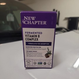 New Chapter # New Chapter Fermented Vitamin B Complex -- 90 Vegan Tablets EXP 06/2025