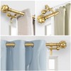 KAMANINA 1 Inch Double Curtain Rods for Windows 72 to