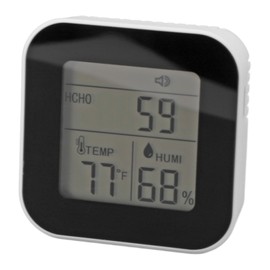 3 in 1 Temperature Humidity Meter High Accuracy Air Quality Monitor with Lanyard for Home Car Kitchen HCHO Detector