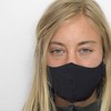 Mund-Nasen-Maske Baumwolle schwarz - unisex Behelfsmaske - wiederverwendbare Maske