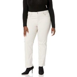 Bandolino Women's Mandie Signature Fit 5 Pocket Jean, Creamstone, 18 Short