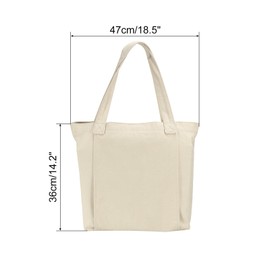 PATIKIL Yoga Mat Bag, Tote Carrier Shoulder Bag With Mat Pocket, Carryall Canvas Tote for Travel, Office, Beach, Gym, Pilates, Workout - Khaki