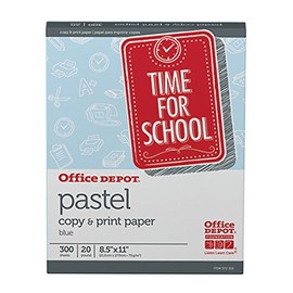 Office Depot Pastel Copy and Print Paper (Blue)