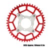 2pcs 104BCD Chainring Adapter Tooth Plate Aluminum Alloy 46T Mid
