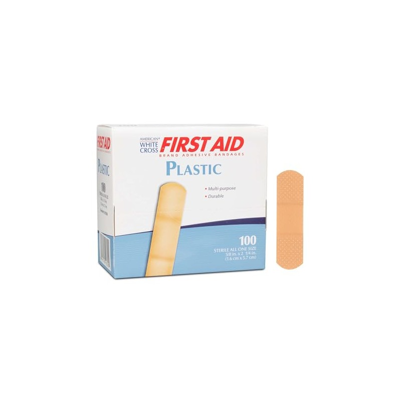 American White Cross First Aid Adhesive Strips, 5/8 x 2¼