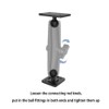 Strg 1'' Ball Mounts Base with AMPS Round Plate, Ball