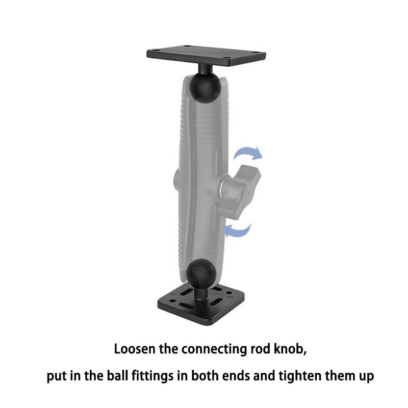 Strg 1'' Ball Mounts Base with AMPS Round Plate, Ball