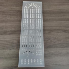 Conili Cribbage Board Game Set Templates 3-Track Thicken Acrylic Jig for Cribbage Board Standard Cribbage Spiral Type Board for Wood Handwork