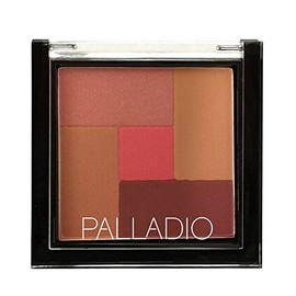 Palladio 2-en-1 Mosaic Blush and Bronzer, Polvo Prensado de Maquillaje Facial Suave y Sedoso, Cinco Tonos de Color desde Rosas Brillantes hasta...    