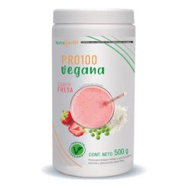 Proteína Vegana Natural Nutrasien100 No Soya Ni Lácteo 500g Sabor Fresa                                                                               
