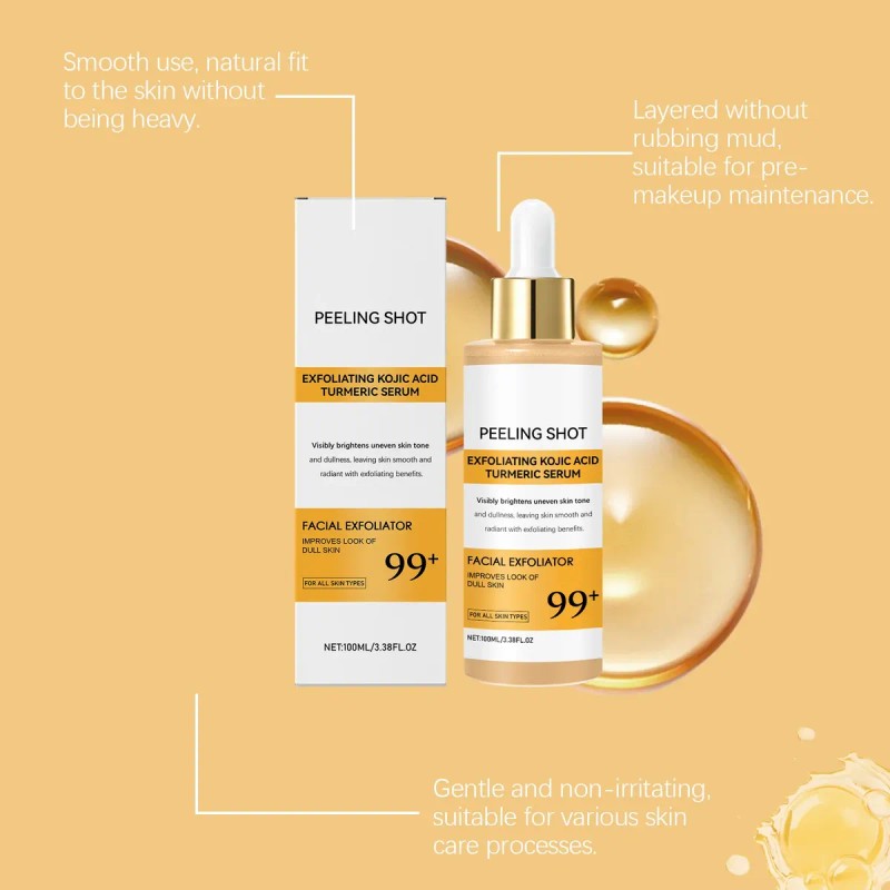 Kojic Acid Turmeric Serum, Nourishing Lightweight Non-sticky