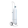 2 PCS Oxygen Cylinder Cart, Portable Rolling Oxygen Tank Cart