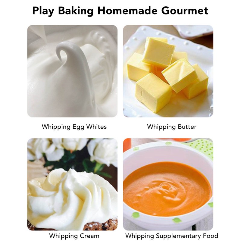 USB Household Stainless Steel Electric Mixer Handheld Small Mixer Wireless