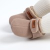 Unisex-Baby Fleece Booties Cozy Baby Bootie Socks Non Skid Gripper