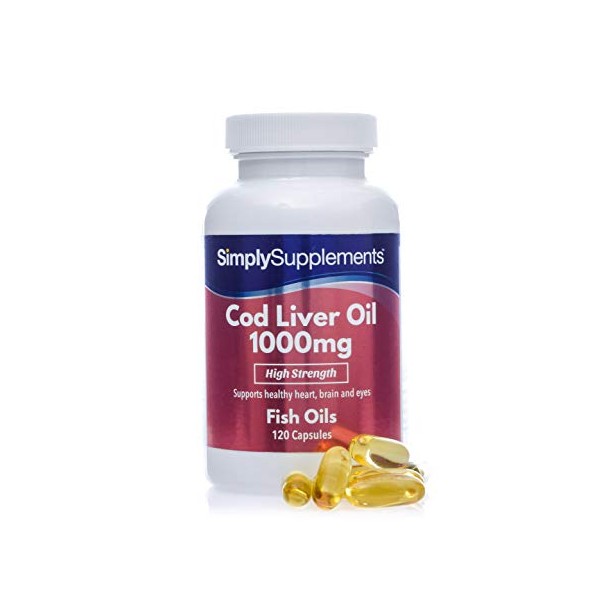 Cod Liver Oil 1000mg 120 Capsules | Rich in Omega 3 Fatty Acids | Manufactured in The UK