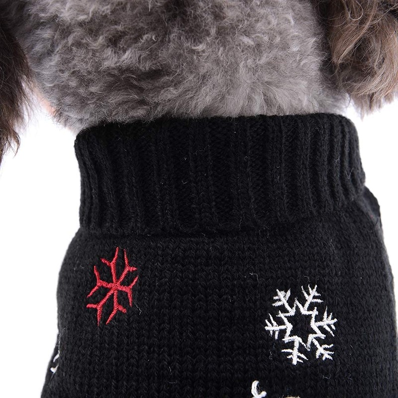 TENGZHI Pet Christmas Dog Jumper, Warm Winter Costumes for Puppy