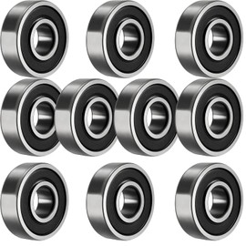 TUZUK 10pcs 6202 2RS Ball Bearings 15mm x 35mm x 11mm double protected deep groove ball bearings, suitable for DIY, lathes, motors, 3D printers, milling machines, various mechanical equipment, etc.
