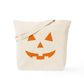 CafePress Jack O Lantern Tote Bag Natural Canvas Tote Bag, Reusable Shopping Bag