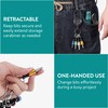 Navaris Drill Bit Holder Set with Retractable Carabiner - for