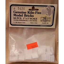 Miniature House VINTAGE GENUINE KILN-FIRE MODEL BRICKS FOR MINIATURE DOLLHOUSE