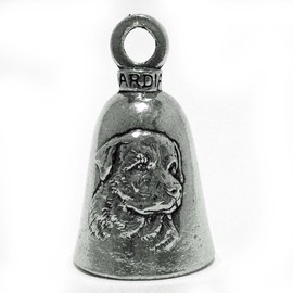 Guardian Rottweiler Breed Dog Motorcycle Biker Luck Gremlin Riding Bell or Key Ring