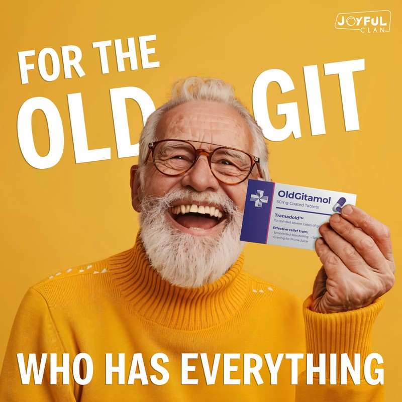 Funny Joke Pill Box, 60th Birthday Gag Gifts for Men,