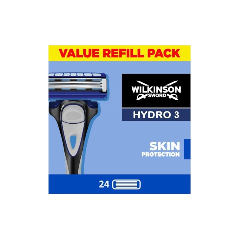 WILKINSON SWORD - Hydro 3 Razor Blades For Men |
