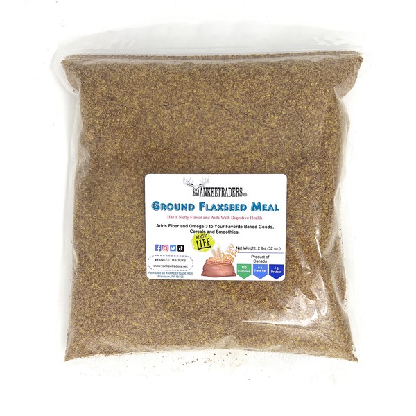 Healthy, All Natural, Ground Flax Seed Meal - 2 Lbs