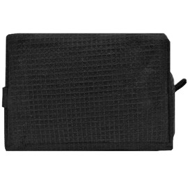 SoliVisk Waffle Weave Cosmetic Bags, Large (Black)