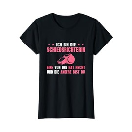 Womens Football Referee Schiri Whistle Referee T-Shirt