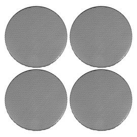 ACROPIX Universal 4.5 Inch Speaker Grills Mesh for Audio Subwoofer 122x6.5mm Grille without Frame Black - Pack of 4