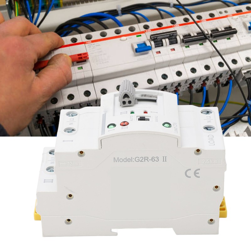 Dual Power Automatic Transfer Switch 2P 32A Millisecond Switching ATS