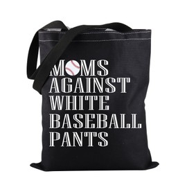 Baseball Tote Bag Moms Against White Baseball Pants Tote Bag Baseball Player Tote Bag Baseball Lover Gift (Baseball Pants TOTE)