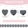 SUNNYCLUE 1 Box about 220pcs+ Hematite Heart Shaped Stone Beads