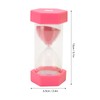 2pcs Hexagonal Hourglass 15 Minutes Learning Sand Timer Portable Plastic