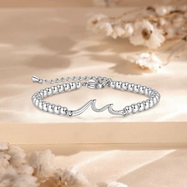 Toplstud 12th Birthday Gift for Girls - Stainless Steel Beaded Bracelets for Girl - Birthday Jewellery Bracelets Gift for Daughter Granddaughter Niece Sisters