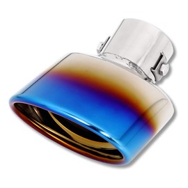 YOURS KICKS Titanium Style Muffler Cutter 1 PCS Drop Prevention Stainless Steel KICKS Custom Parts Accessories Dress Up Nissan NISSAN Nissan y211-004 [2] S