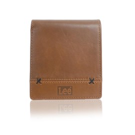 Finplus 0520695 Bifold Wallet, Lee Cross, Wax Cord, Cowhide Leather, Money Storage, Coin Storage, Card Storage, Braun