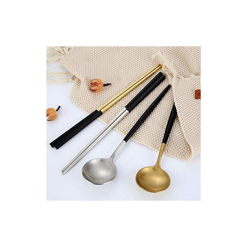 Mengbaobao MBB 2 Pairs of Chopsticks & 2 Spoons Flatware